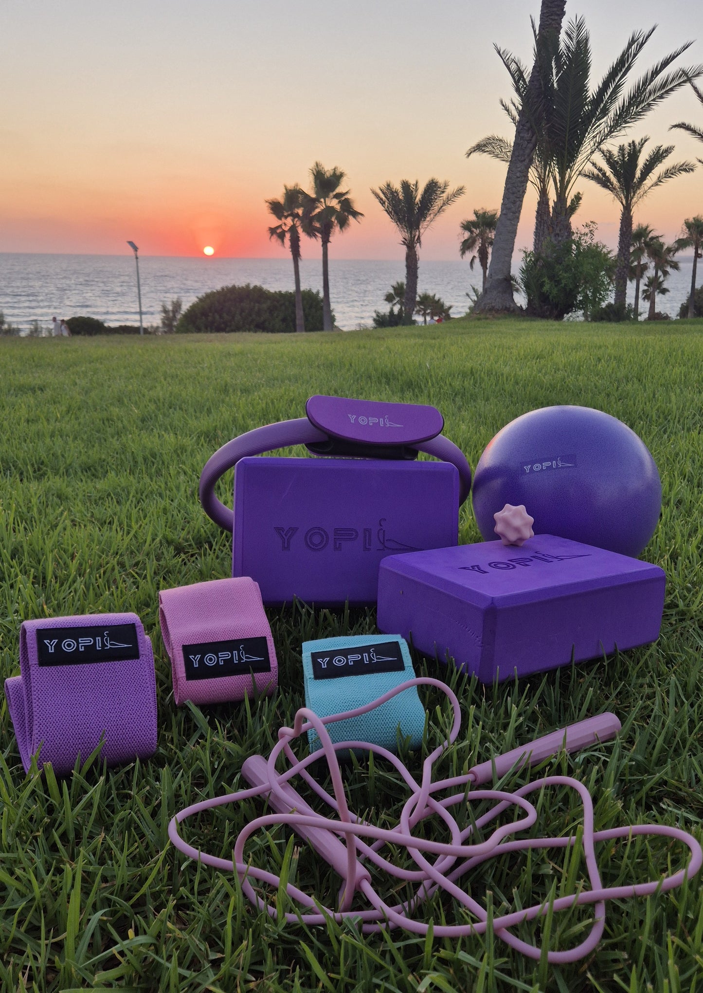 9-in-1 Yoga & Pilates Kit for Home Workouts – Blocks, Ring, Ball, Bands & More