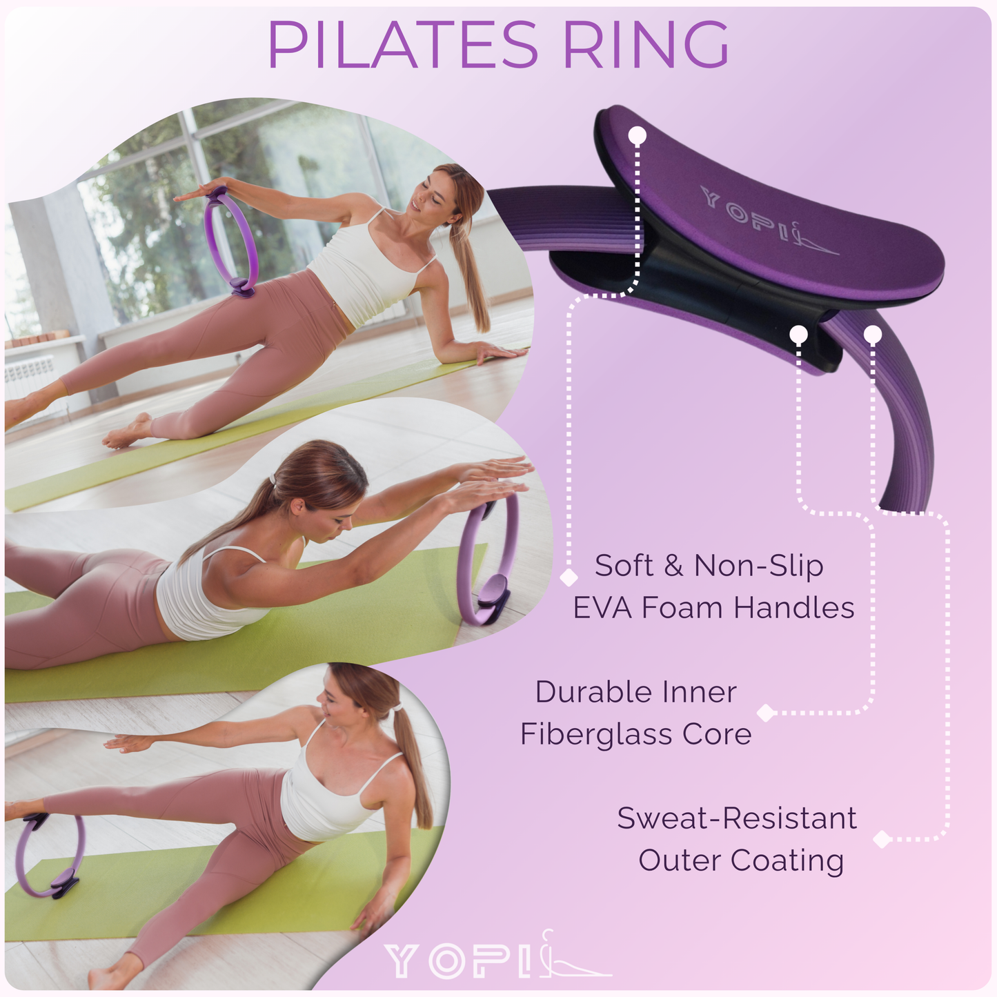 9-in-1 Yoga & Pilates Kit for Home Workouts – Blocks, Ring, Ball, Bands & More