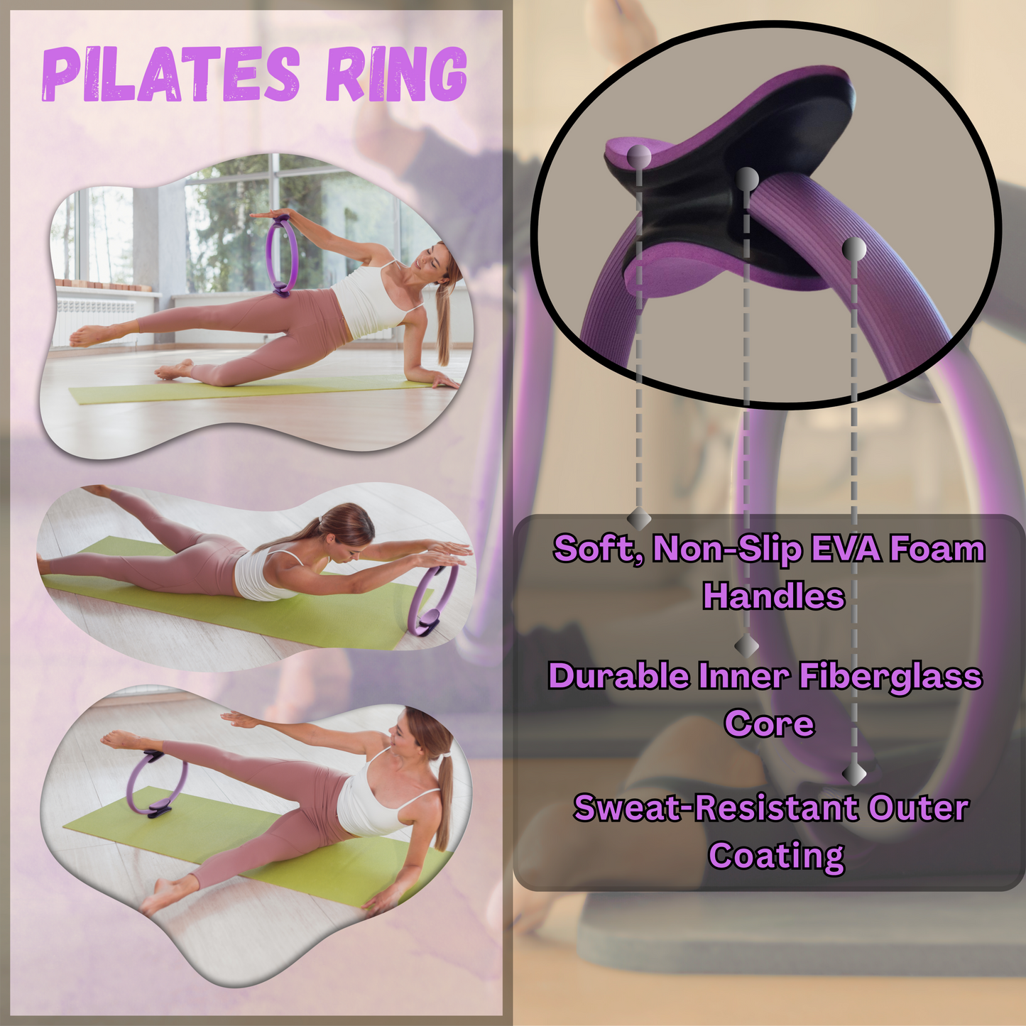 9-in-1 Yoga & Pilates Kit for Home Workouts – Blocks, Ring, Ball, Bands & More