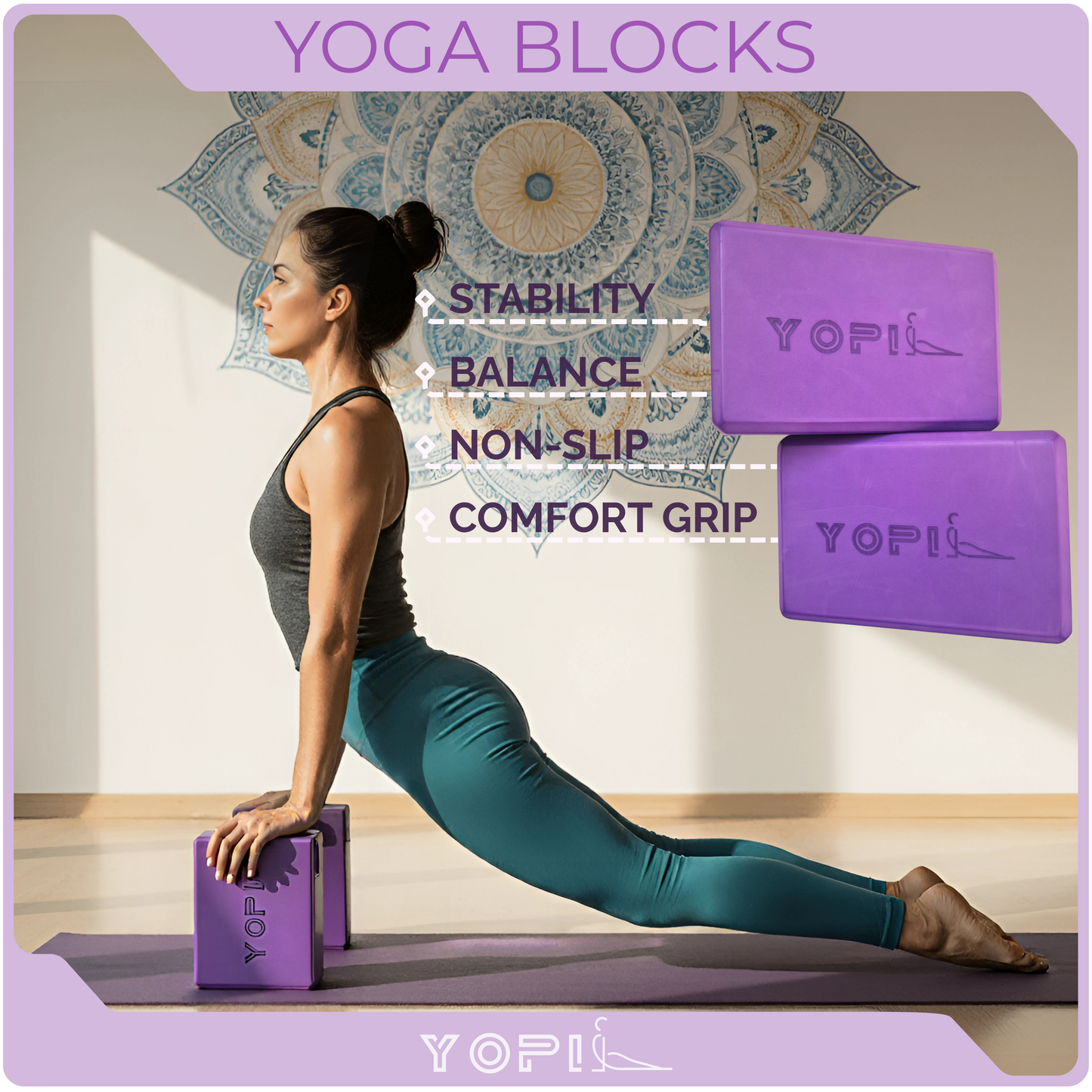 9-in-1 Yoga & Pilates Kit for Home Workouts – Blocks, Ring, Ball, Bands & More